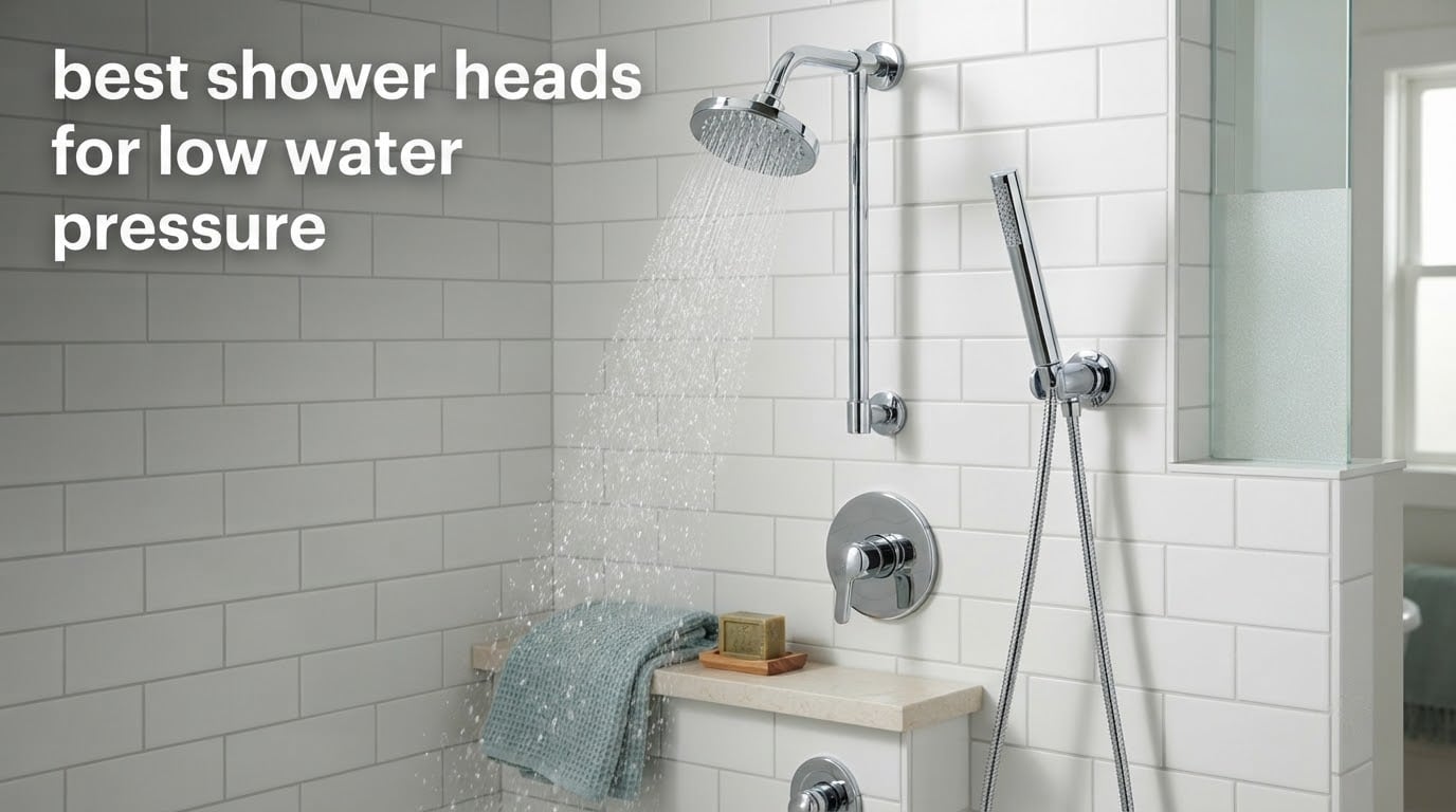 best shower heads for low water pressure
