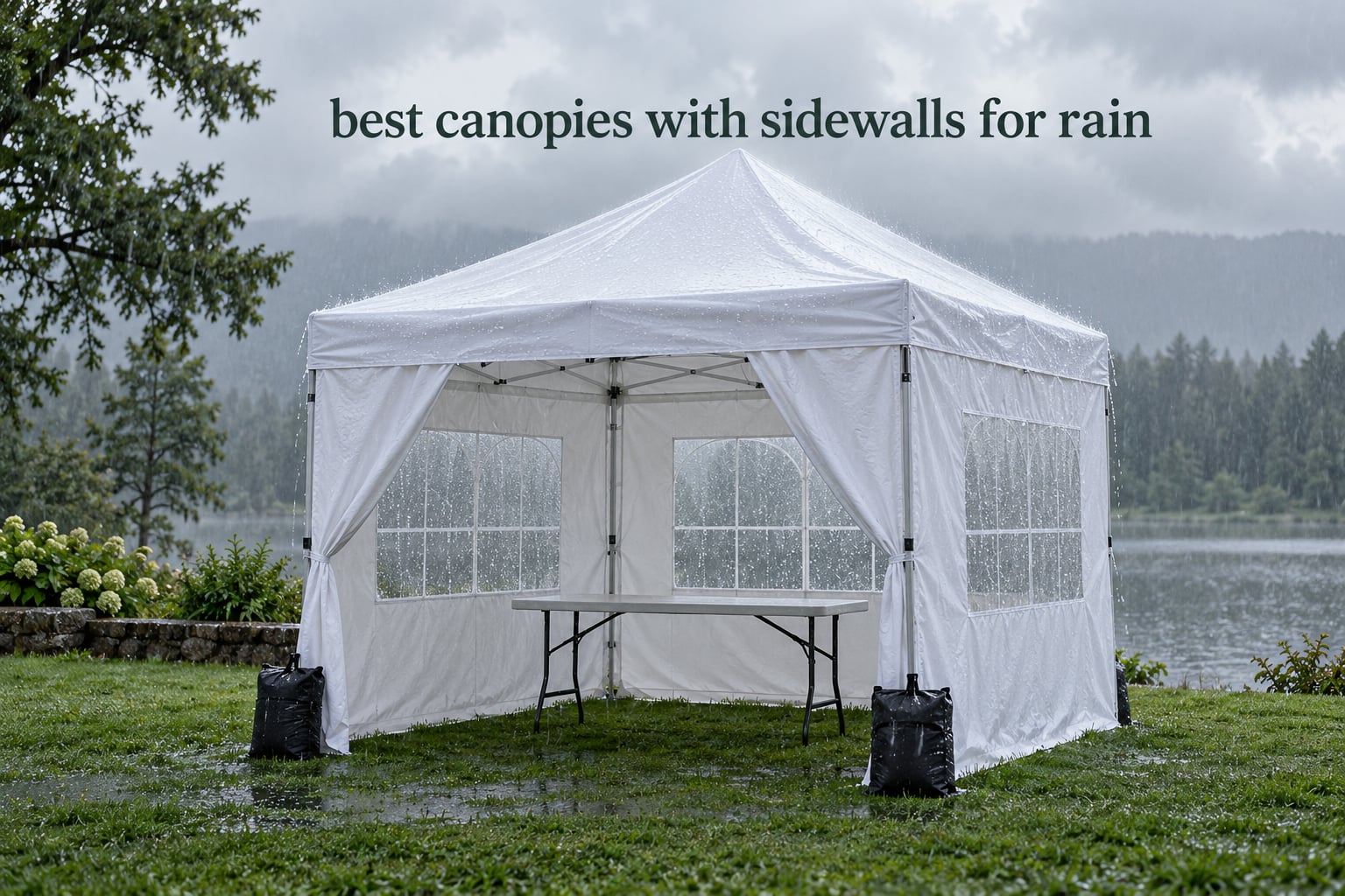 best canopies with sidewalls for rain