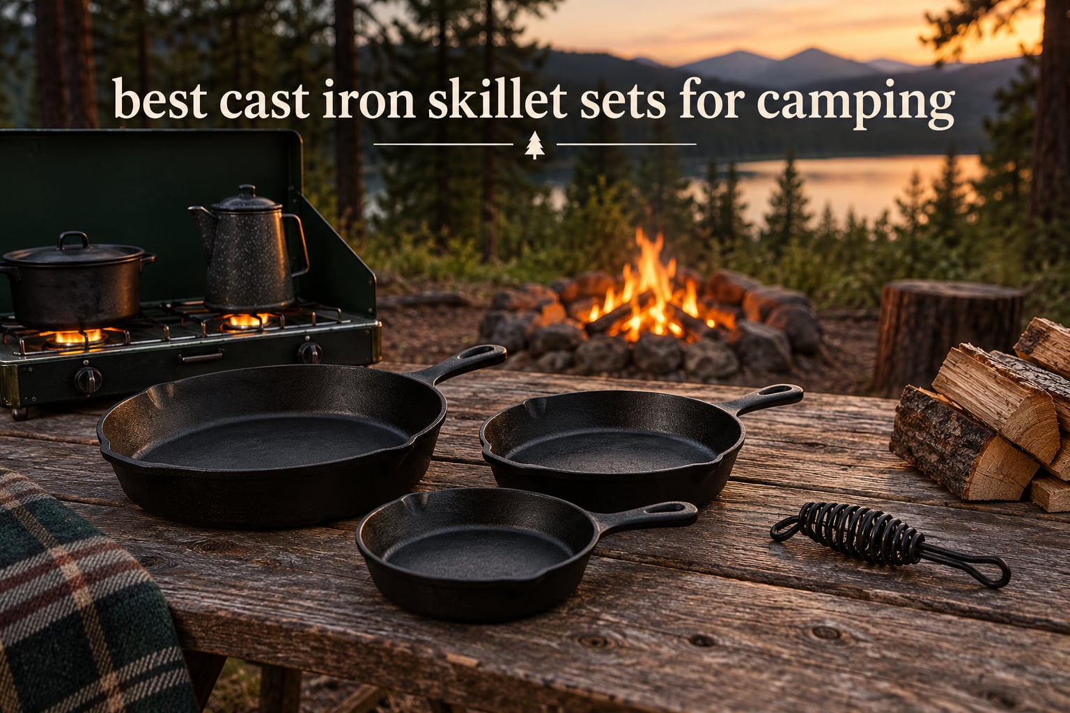 best cast iron skillet sets for camping