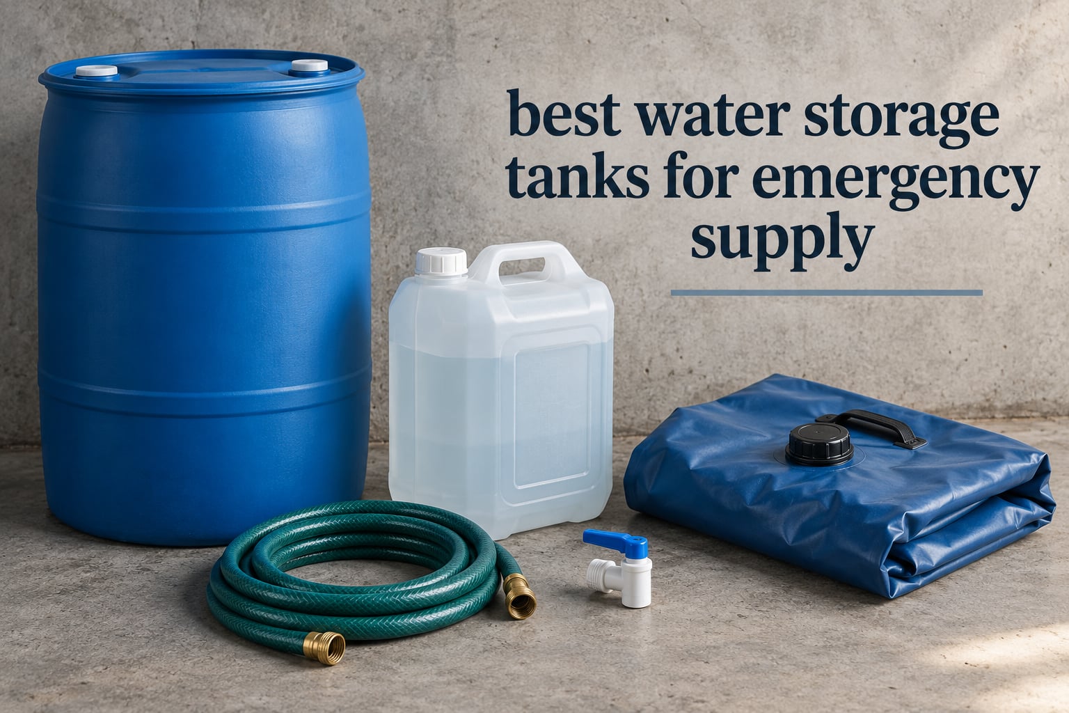 best water storage tanks for emergency supply