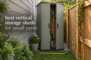 best vertical storage sheds for small yards